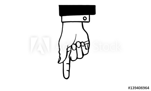 Finger nach unten